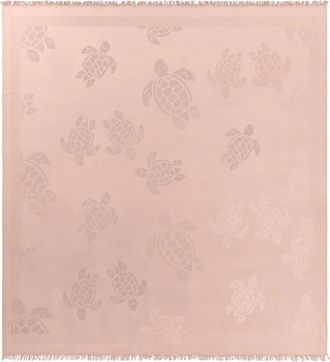 Vilebrequin Ronde des Tortues Scarf - unisex - Wintersjaals - Roze - ONE Size - Wol - Accessoires