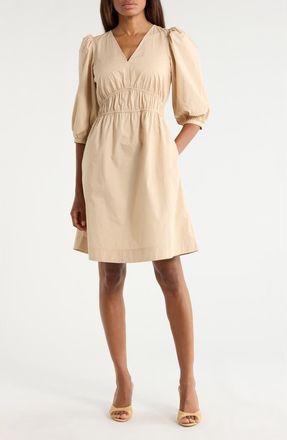 BOSS Dezzan Dress in Open Beige at Nordstrom Rack, Size 10