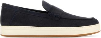 Hogan Dark Blue Suede Loafers