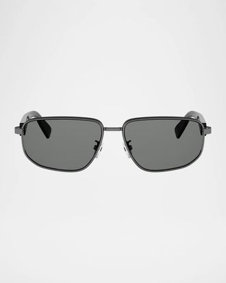 Bulgari Men & apos;s 58MM Polarized Rectangular Sunglasses