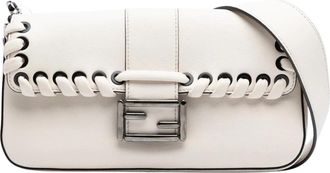 Fendi Pre-owned Leren Schoudertas - Dames - Vintage Schoudertas - Wit - ONE Size - Leer - Vintage