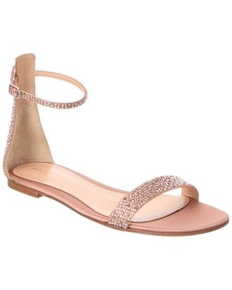 Gianvito Rossi Leather & Satin Sandal