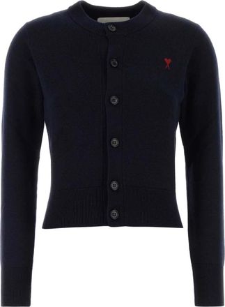 Ami De Coeur Cardigan - Dames - Vesten - Blauw - XS - Wol - Truien & Vesten