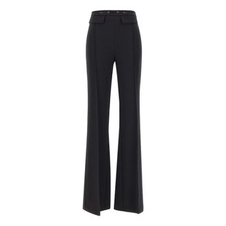 Elisabetta Franchi Wide Trousers - female - Elisabetta Franchi - Wide Trousers - Black - XS - Trousers