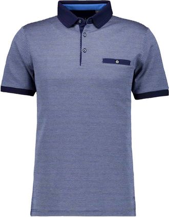 Ragman Poloshirt RAGMAN, Herren, Gr. 6 XL, blau (blau, melange, 701), Baumwolle, regular fit, ohne Ausschnitt, Shirts Poloshirt
