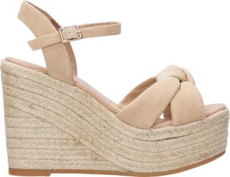 Espadrilles sandalen kameel