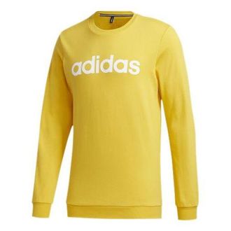 adidas neo Series Classic Logo Round Neck Pullover Yellow GD9881
