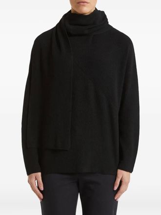 Pennyblack Maglione con dettaglio foulard - Nero