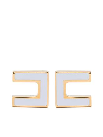 ピアス ELISABETTA FRANCHI Elisabetta Franchi Bijoux Golden Elisabetta Franchi metal earrings trio with rhinestones for