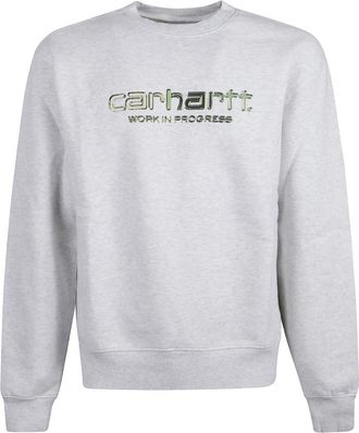 Carhartt Work in Progress Light Grey Logo Sweatshirt