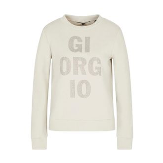 A|X Armani Exchange Dames, Sweatshirts & Hoodies, Geel, Maat: XS Katoen