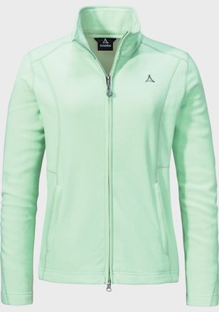 Sch&ouml;ffel Fleecejacke SCH&Ouml;FFEL Fleece Jacket Leona3, Damen, Gr. 38, gr&uuml;n (6205, gr&uuml;n), Oberstoff: 100% Polyester, regular fit, hoch geschlossener Ausschnitt, Ja