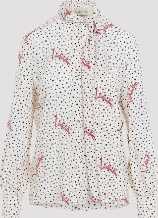 Valentino Bollicine cr&ecirc;pe overhemd