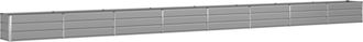 vidaXL Jardinera Gris Claro 770 X 50 X 45 Cm Acero Galvanizado Vidaxl