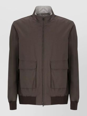 Herno short high neck cotton jacket