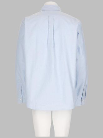 Kenzo Mens Casual Oxford Cotton Shirt Azure