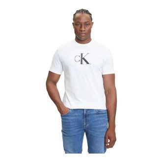 Calvin Klein Hombre, Camisetas, Blanco, Talla: M