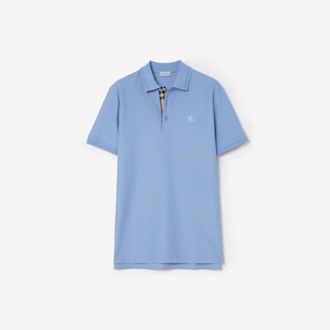 Burberry Cotton Polo Shirt, Size Large