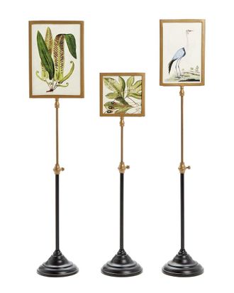 Two's Company Set Of 3 Double Sided Photo Frames On Telescoping Pole