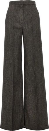 Max Mara Denim effect wool tailored pants Woman 40
