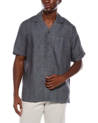 Isaia Linen Sport Shirt