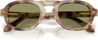 Giorgio Armani 0ar8244 Geometric Tortoiseshell Sunglasses with Rectangular Lenses