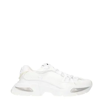 Dolce & Gabbana White Fabric Athletic Womens Sneakers