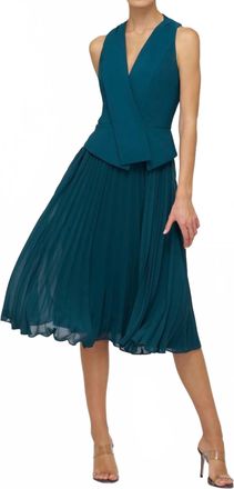 Kay Unger Orella Midi Dress In Ink