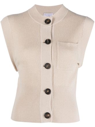 Brunello Cucinelli Kasjmier hemd - Beige