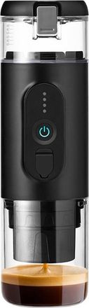 No Brand Cafetera Espresso Port&aacute;til, Port&aacute;til, Negra, Cafetera El&eacute;ctrica Autom&aacute;tica Con Usb-c Y Pantalla Led, Compatible Con C&aacute;psulas
