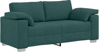 vidaXL Sofa with Cushion Dark green 180 x 77 x 82 cm Fabric vidaXL