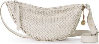 The Sak Tess Sling Leather Bag in Stone Woven at Nordstrom