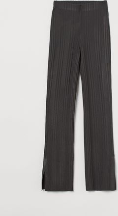H&M Hose in Rippenstrick - Grau