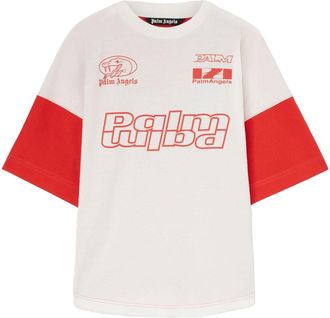 Palm Angels snake-print T-shirt - White