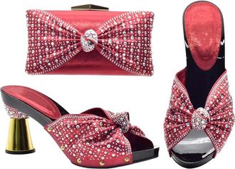 Generic Matching Bags Women Shoes And Bags Set For Prom Party Summer Sandal Pumps