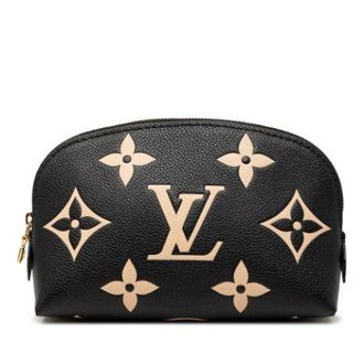 Louis Vuitton Pre-owned Cosmetic Pouch - Dames - Pre-owned - Zwart - Maat: ONE Size Leer