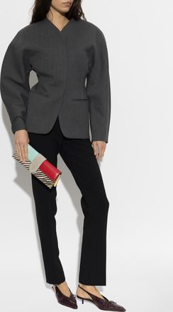 Jacquemus Ovalo Blazer, Womens, Grey