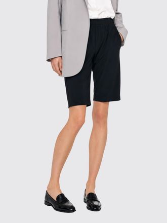 Norma Kamali Pantaloncini sartoriali in cr&ecirc;pe al ginocchio con pince e tasche America