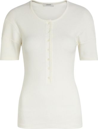 Christophe Lemaire Ribbed Cotton-blend top - Off White - Xxs (UK4 / Xxs)