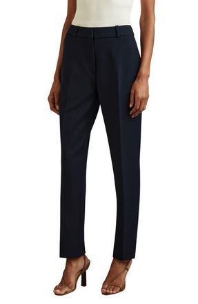 Reiss Gabi Slim Fit Pants in Black at Nordstrom, Size 10 Us