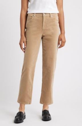 Eileen Fisher Stretch Organic Cotton Straight Corduroy Pants in Biscuit at Nordstrom Rack, Size X-Large