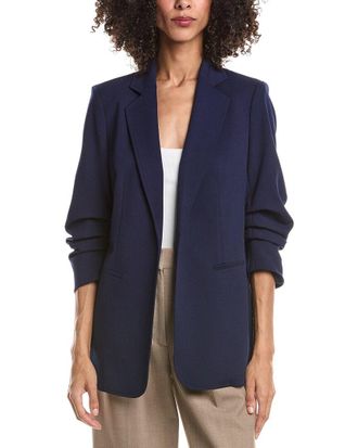 Anne Klein Scrunch Sleeve Open Jacket