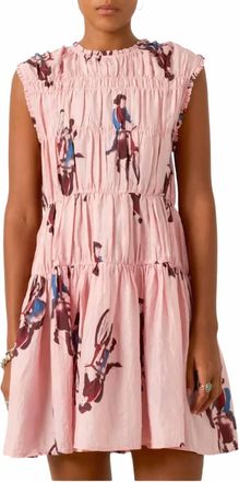 Alix of Bohemia Jule Parisian Pedal Dress In Light Pink