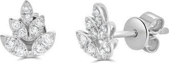 Sabrina Designs 14K 0.22 Ct. Tw. Diamond Floral Studs