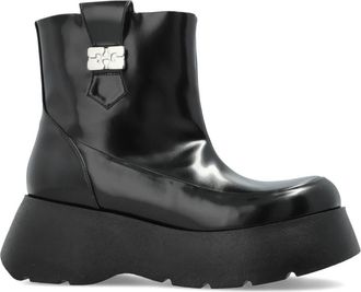 Ganni Kat Low Boot - Dames - Enkellaarsjes - Zwart - 39 EU - Schoenen