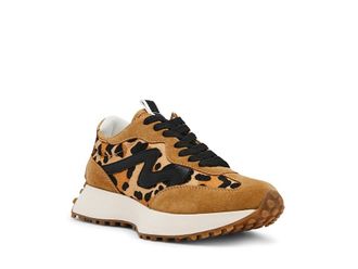 Steve Madden Campo Sneaker Womens Shoes Leopard/Tan : 6.5 M, Textile