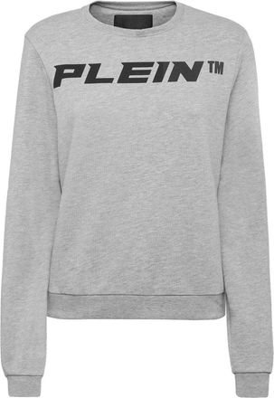 Philipp Plein Sweatshirt LS - Dames - Sweatshirts - Grijs - M - Katoen - Hoodies & sweatvesten