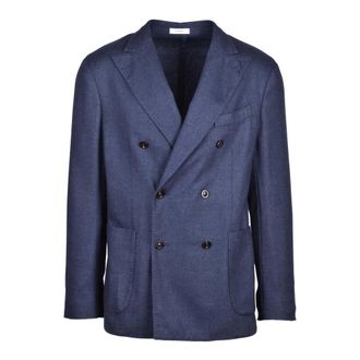 Boglioli Blazers, male, Blue, Size: S Giacca Doppiopetto