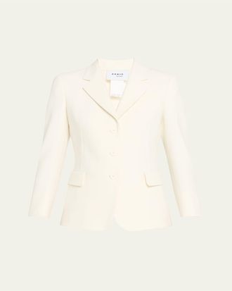 Akris Single-Breasted Boyfriend Blazer