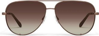 Quay High Key 64mm Oversize Aviator Sunglasses in Chocolate/Dark Brown at Nordstrom